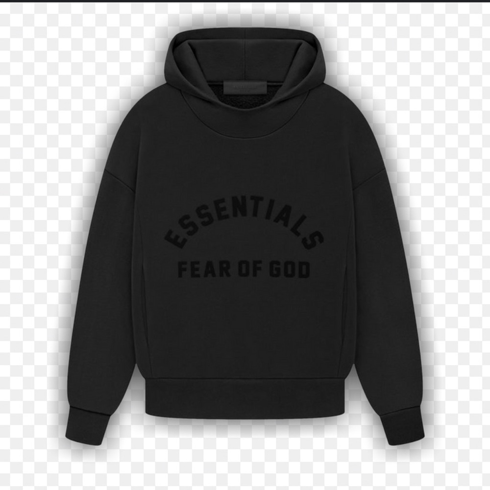 Essentials youth Black on Black NWT Hoodie size 4/5